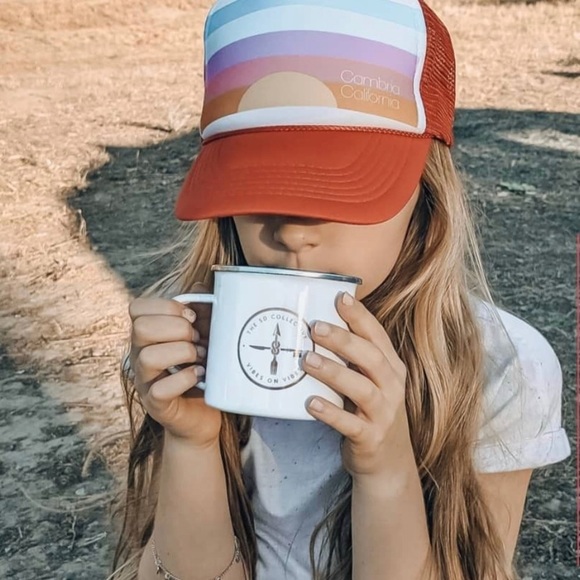 NEW White stainless steel enamel camping mug - Picture 3 of 9